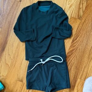 Euci Swim Set in Dark Green